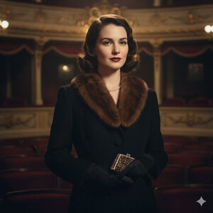 Vintage Mink Fur Stole Collar Wrap Red Satin Lining 40” – 1940s 1950s